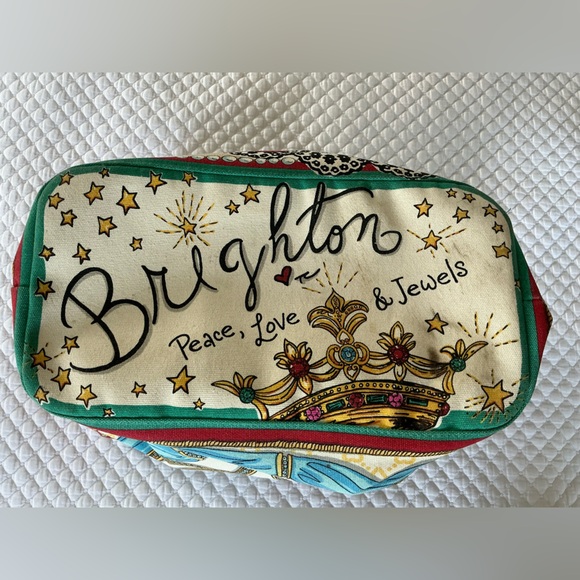 Brighton Blue and Pink Artistic Tote Bag - Picture 7 of 16